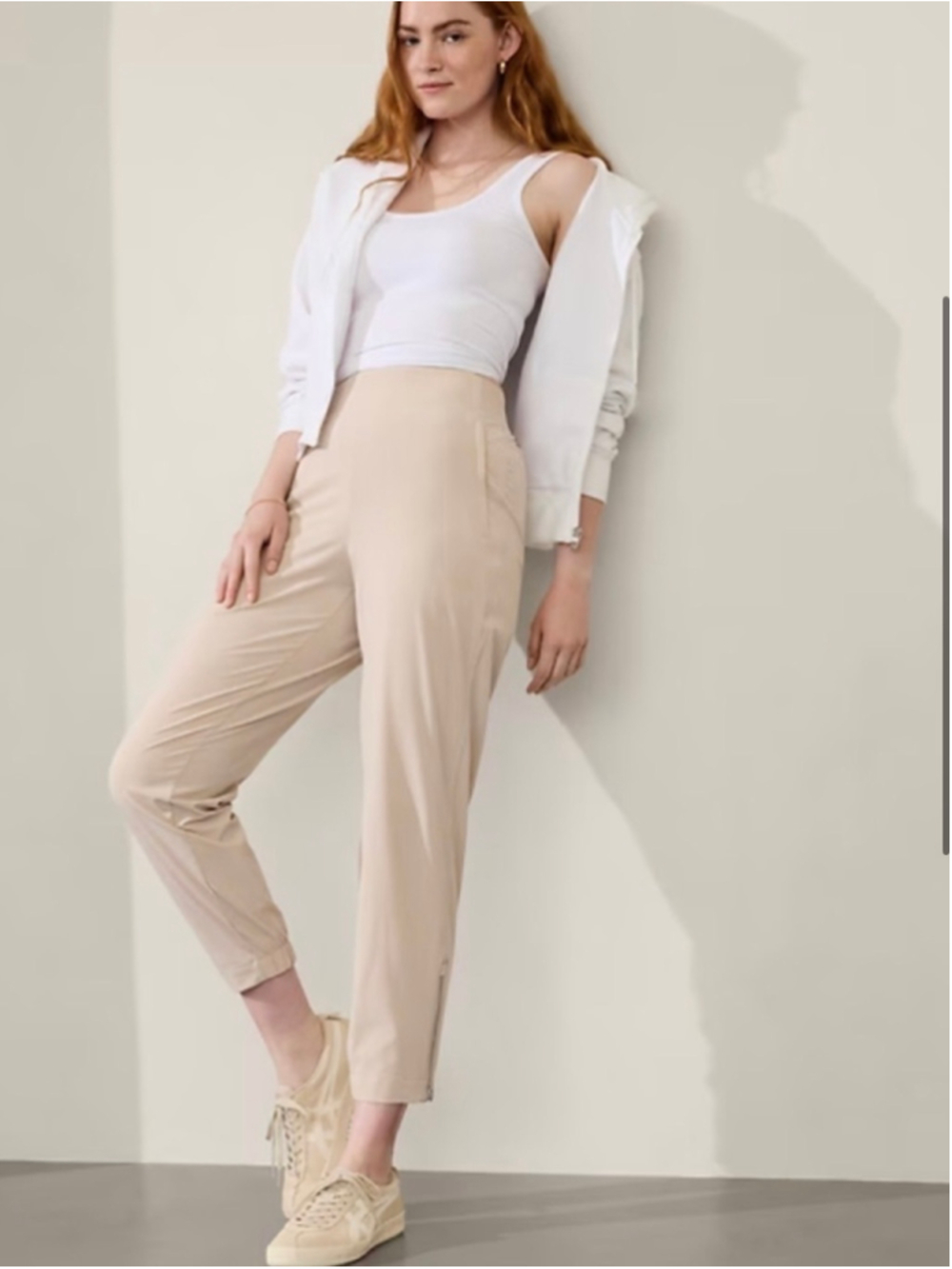 Athleta Brooklyn Heights High Rise Joggers Size 0 colour Abalone